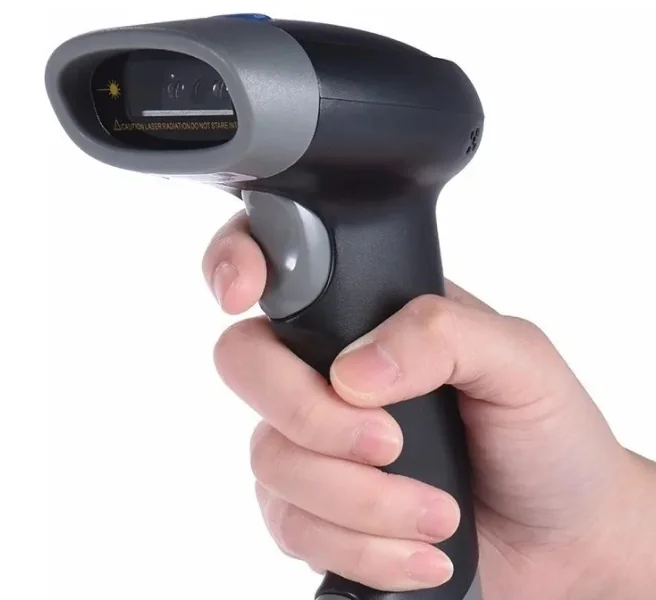 Lector de código de barras láser